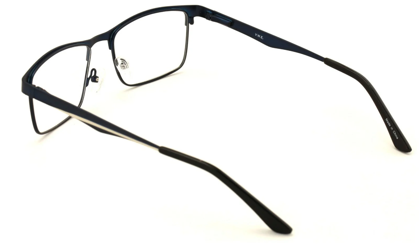 New Men Rectangular Metal Non-prescription Glasses Clear Lens Eyeglasses Frame 4