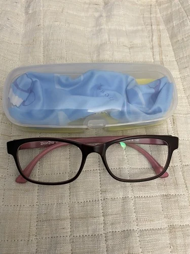Women Burgundy Red Clear Lens Non Prescription Sexy Glasses Eyeglasses Frame