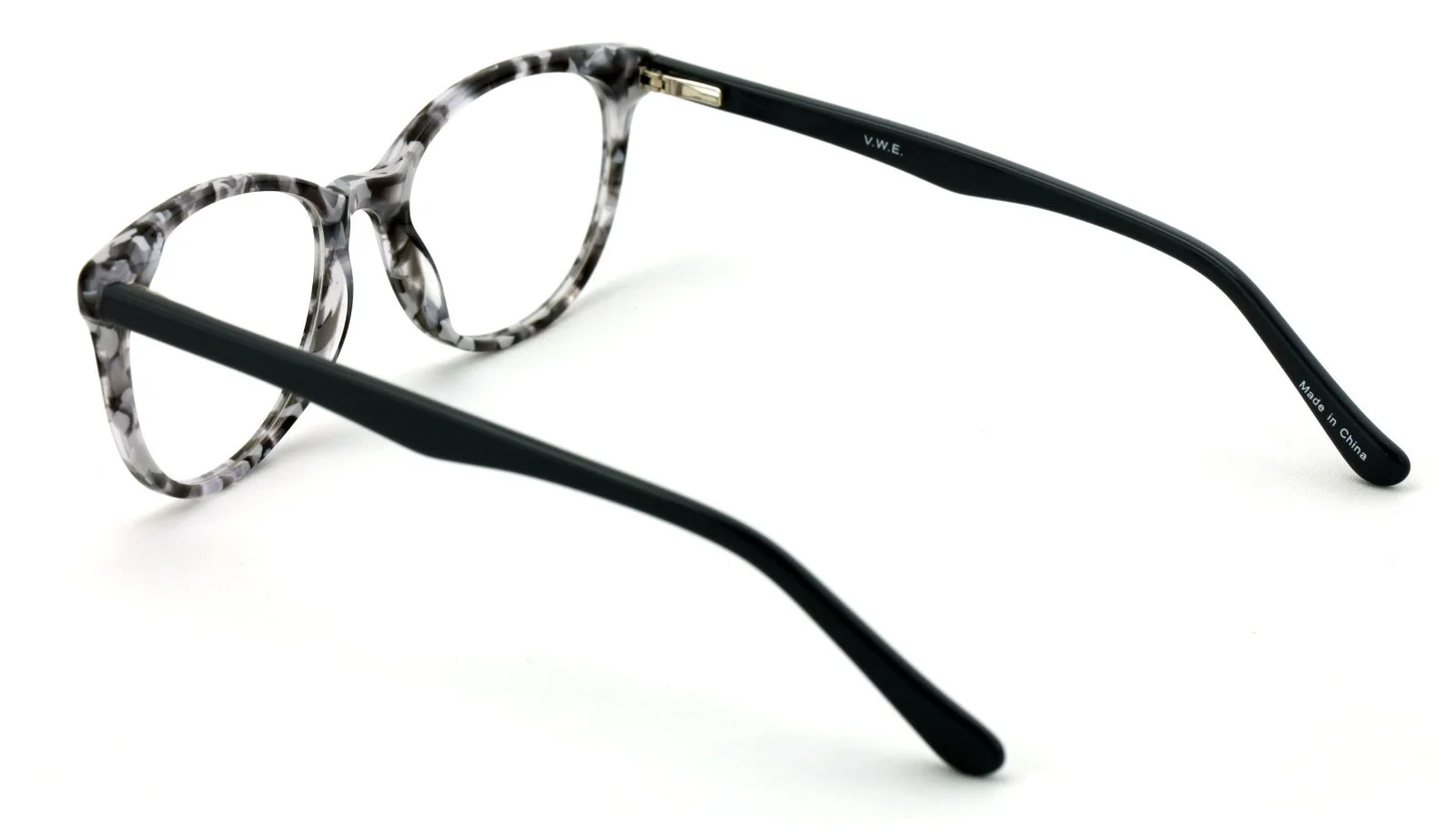 Women Floral Acetate Non-prescription Glasses Frame Clear Lens Eyeglasses Rxable 2