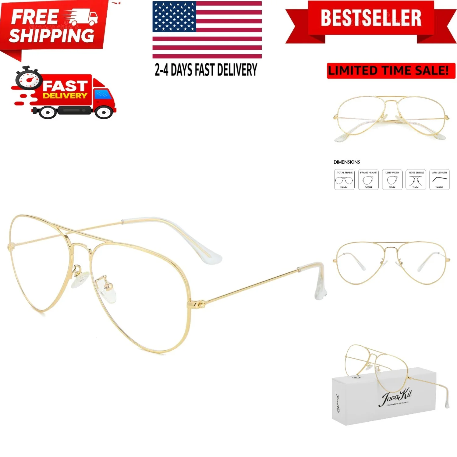 Women Floral Acetate Non-prescription Glasses Frame Clear Lens Eyeglasses Rxable 3
